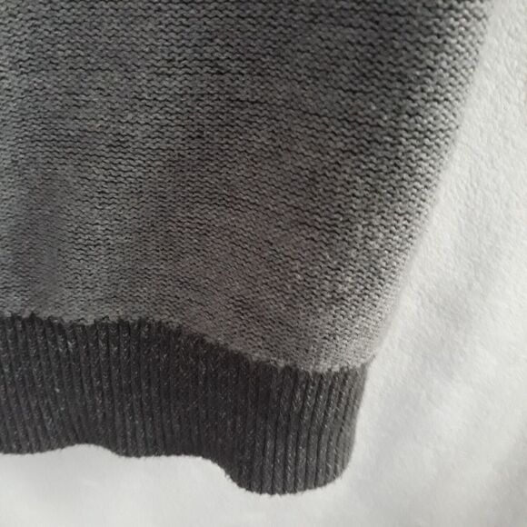 Synrgy Cardigan Sweatshirt Sweater Men’s 2XLT Full Zip Grey Heavy Knit - Picture 6 of 12